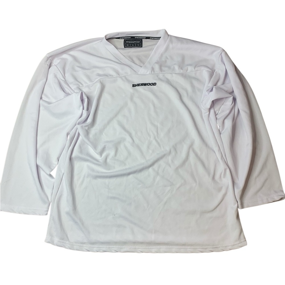 Sherwood Practice Hockey Jersey White Blank SR XL TG Senior Extra Large Team